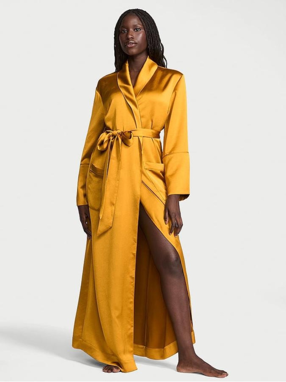 Victoria's Secret Luxe Satin Long Robe XS/S